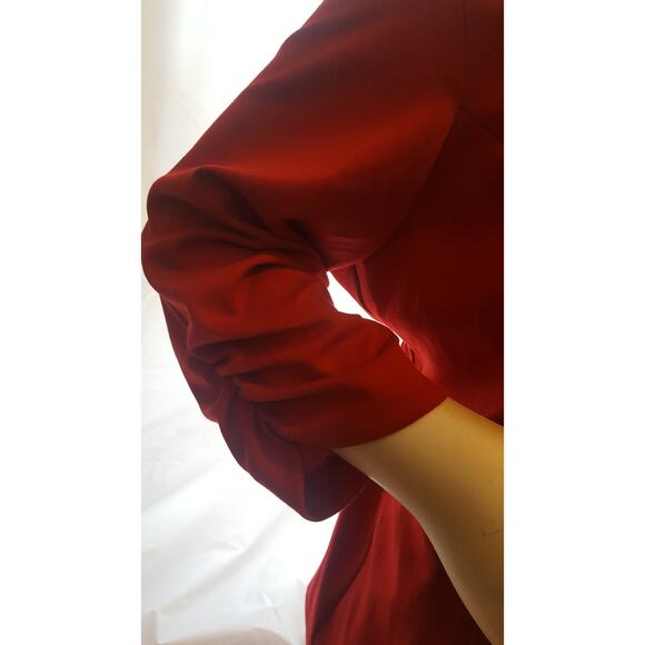 Women Plus Size 24 RED Blazer Ponte Jacket   Running Point style  JACKET BLAZER - Picture 2 of 2